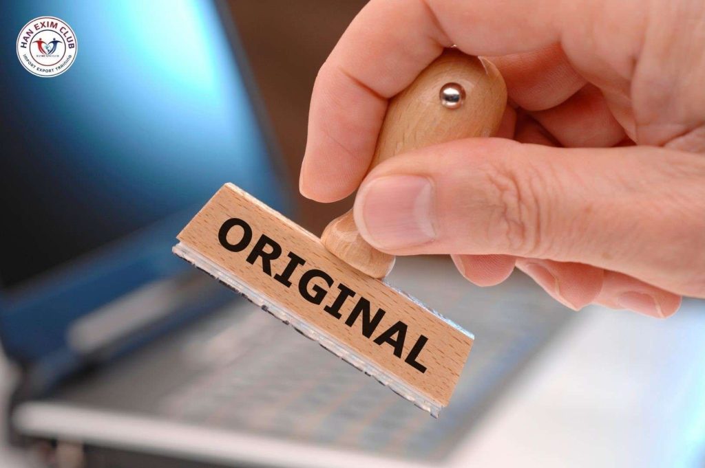 Certificate of Origin – Giấy chứng nhận xuất xứ hàng hóa